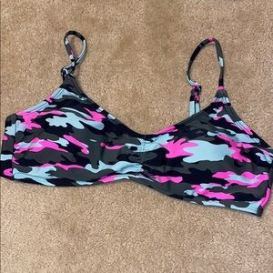 Camo Print Women's Swim top